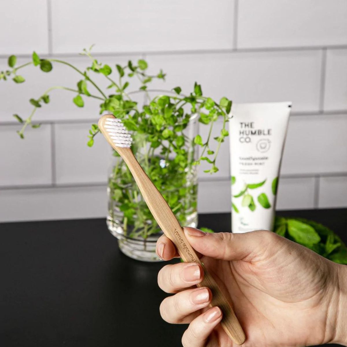 Οδοντόβουρτσα από Bamboo για Ευαίσθητα Δόντια Λευκή