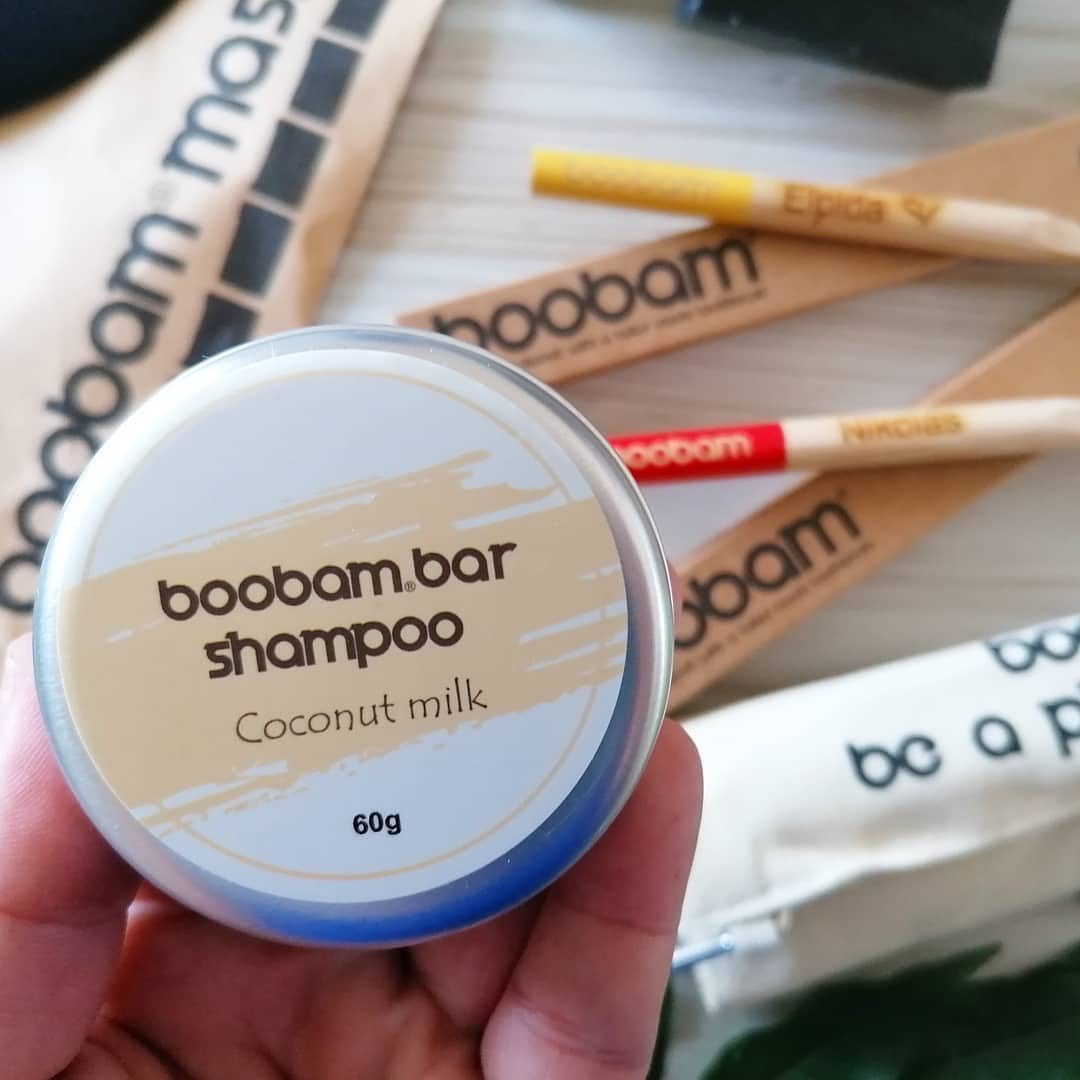 Boobam Bar Οικολογικό Σαμπουάν με άρωμα Γάλα Καρύδας - 60g