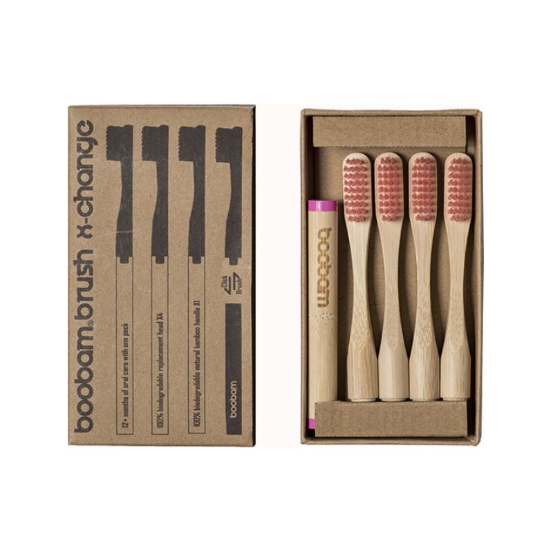 Boobam Brush X change Οικολογική Oδοντόβουρτσα με 4 Κεφαλές Μαλακή