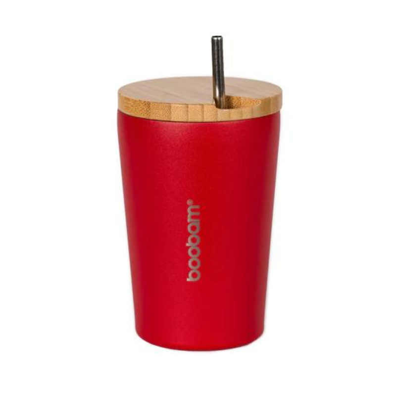 Boobam Cup Lite Ποτήρι Θερμός με Καλαμάκι - 350ml