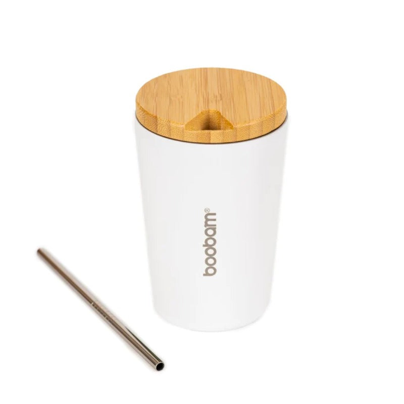 Boobam Cup Lite Ποτήρι Θερμός με Καλαμάκι - 350ml