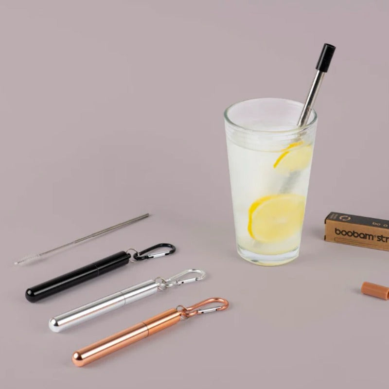 Boobam Straw Pocket Καλαμάκι με Θήκη Μεταφοράς