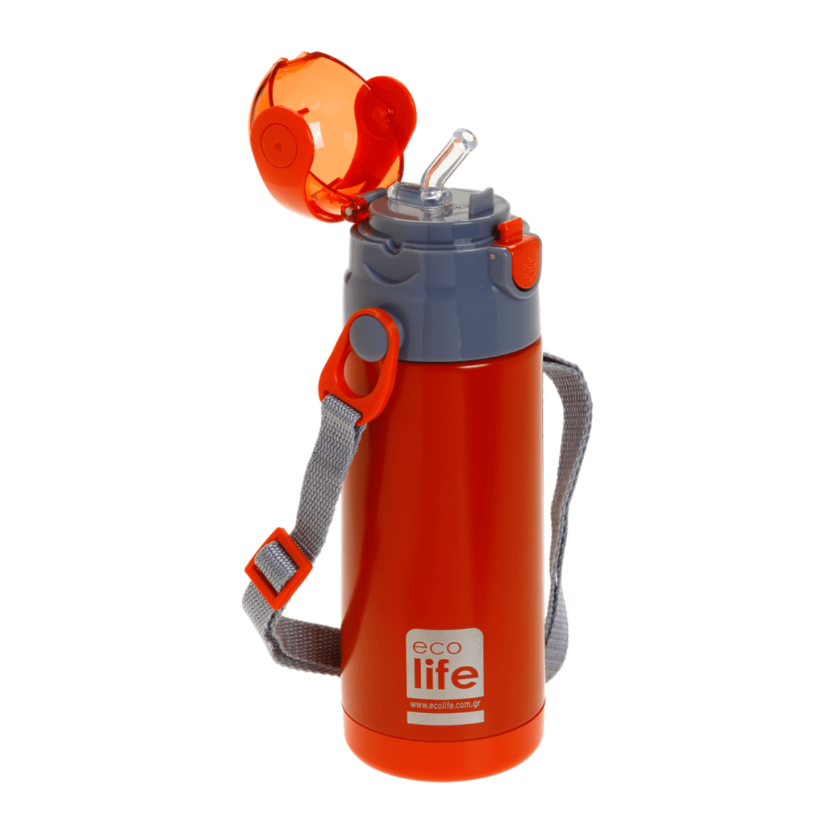 Ecolife Kids Παγουράκι Θερμός Red - 400ml