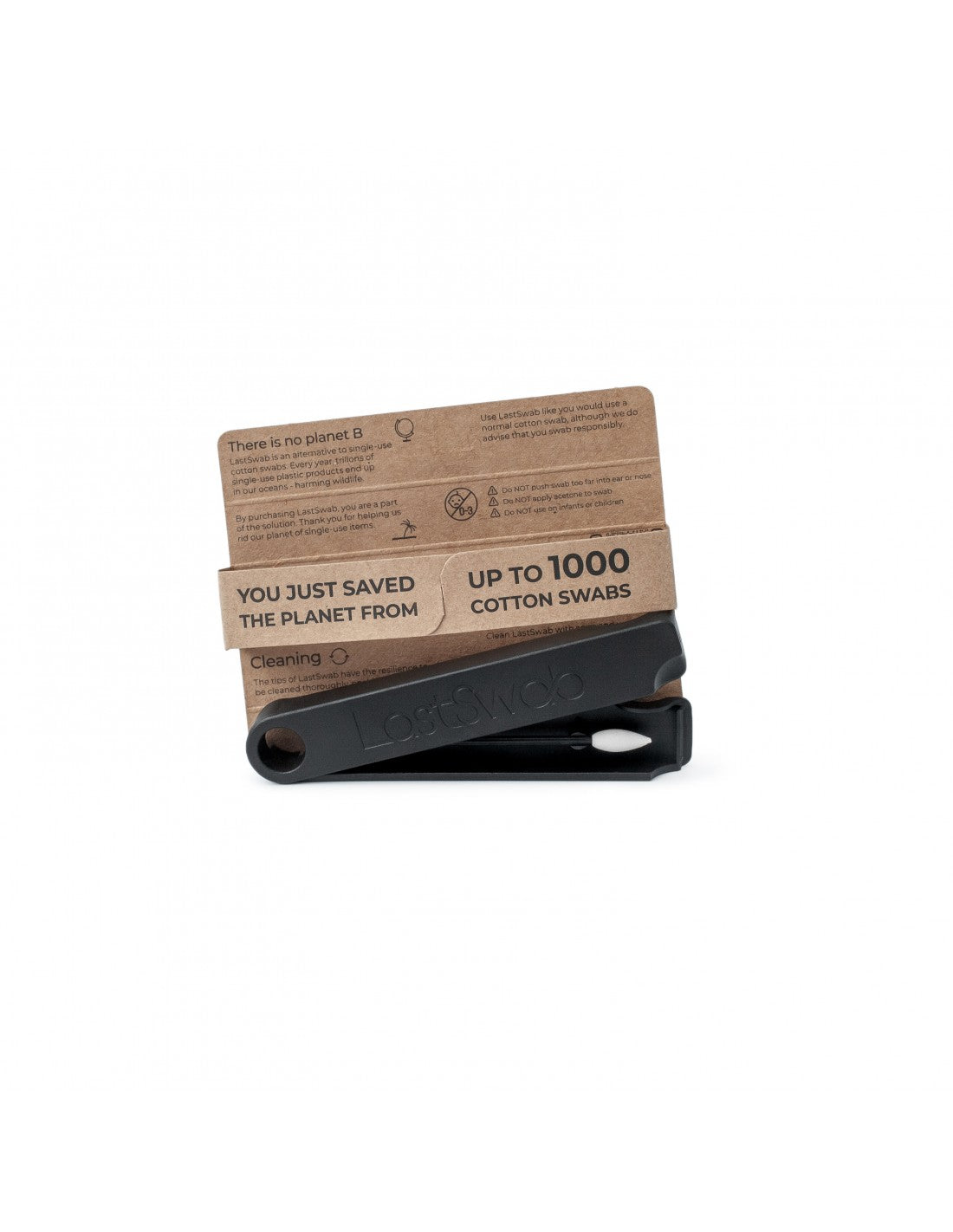 LastObject LastSwab Beauty Επαναχρησιμοποιούμενη Μπατονέτα Black - 1τμχ