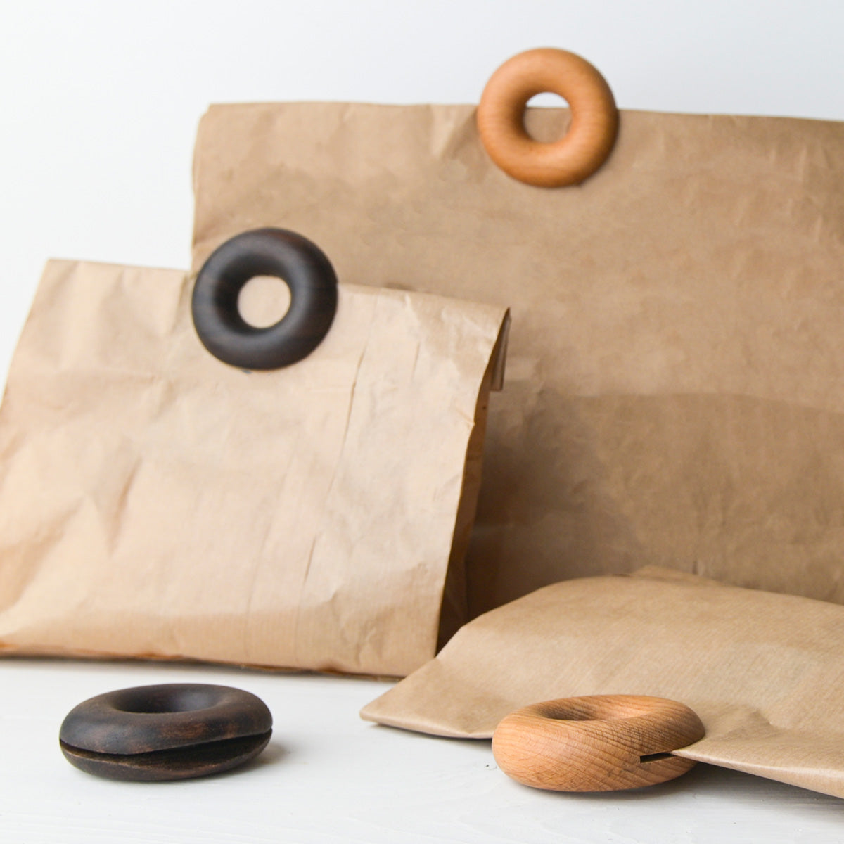 Minimal List Κλιπς Σφράγισης Σακούλας από Οξιά & Καρυδιά - 2τμχ