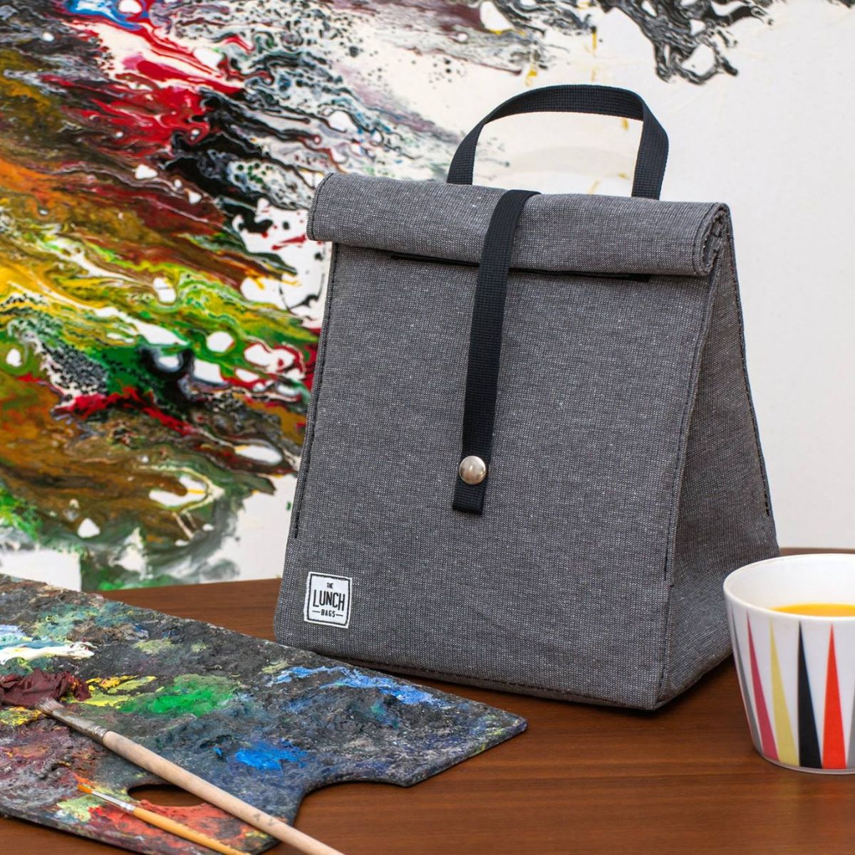 The Lunch Bags Original Plus Ισοθερμική Τσάντα Stone Grey - 8lt