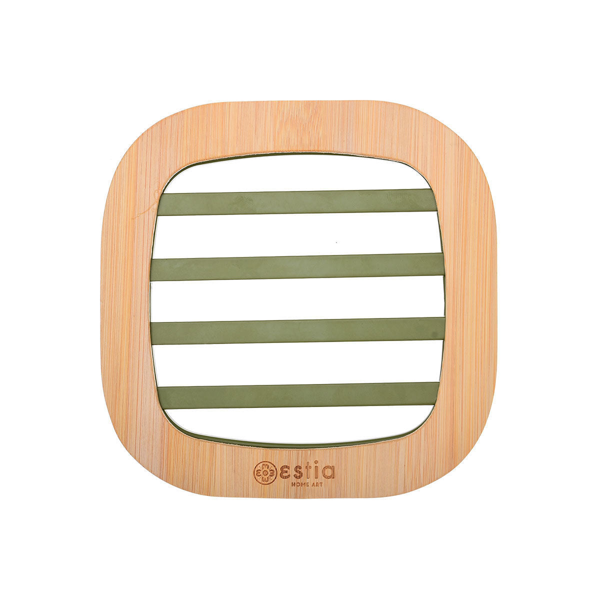 Estia Βάση Μαγειρικού Σκεύους Bamboo Essentials Μεταλλική - Λαδί