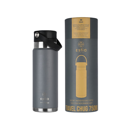 Estia Save The Agean Θερμός Travel Chug - 750ml γκρι