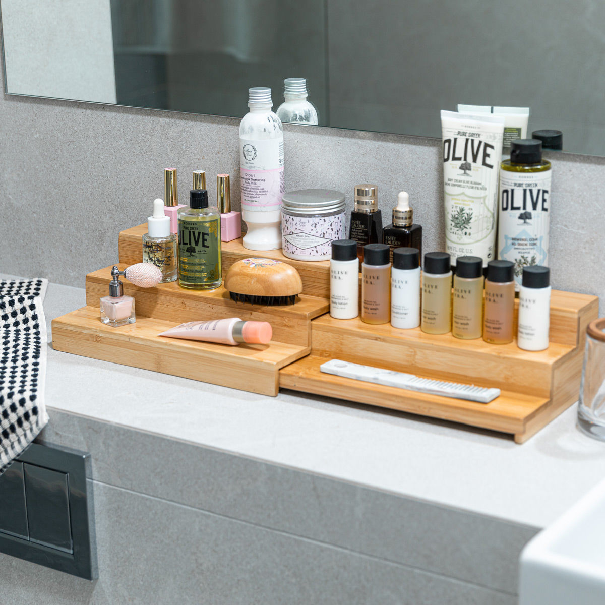 Estia Βάση Οργάνωσης Πάγκου Bamboo Essentials Επεκτεινόμενη