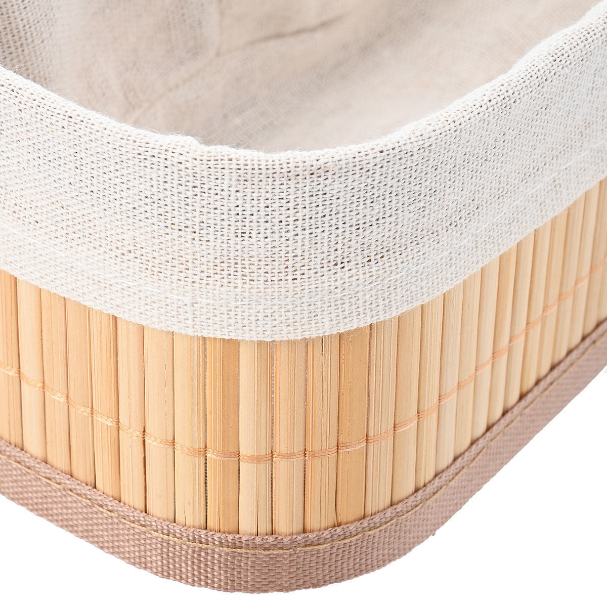 Estia Καλάθι Οργάνωσης Bamboo Essentials με Επένδυση 19.5x10εκ