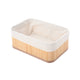 Estia Καλάθι Οργάνωσης Bamboo Essentials με Επένδυση 30x20εκ