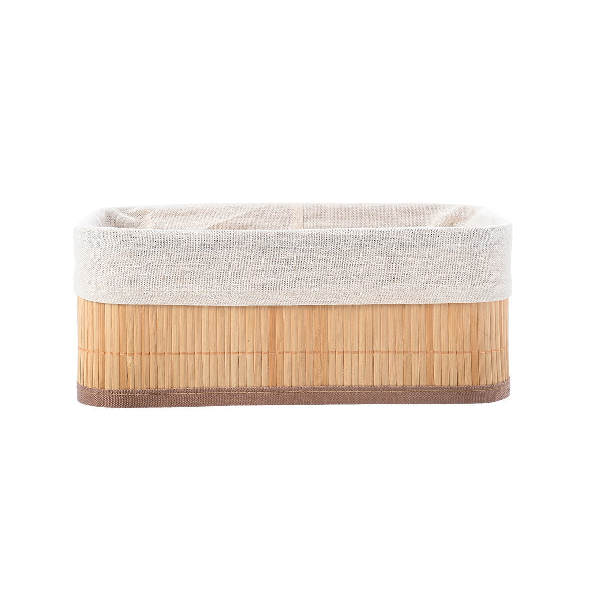 Estia Καλάθι Οργάνωσης Bamboo Essentials με Επένδυση 30x20εκ
