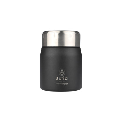 Bundle Black Friday (x3) Estia Straw Tumbler XL & Lunch Pot & Ισοθερμική Τσάντα - Μαύρα