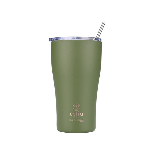 Estia Coffee Mug Save The Aegean Ποτήρι Θερμός με Καλαμάκι - 500ml