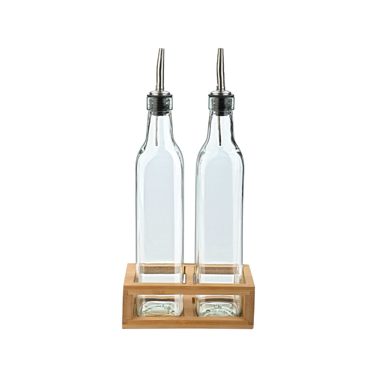 Estia Μπουκάλια για Λάδι & Ξύδι Γυάλινο 500ml με Ροή Σετ 3 τμχ