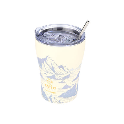 Estia Coffee Mug Save The Aegean Ποτήρι Θερμός με Καλαμάκι New Collection - 350ml