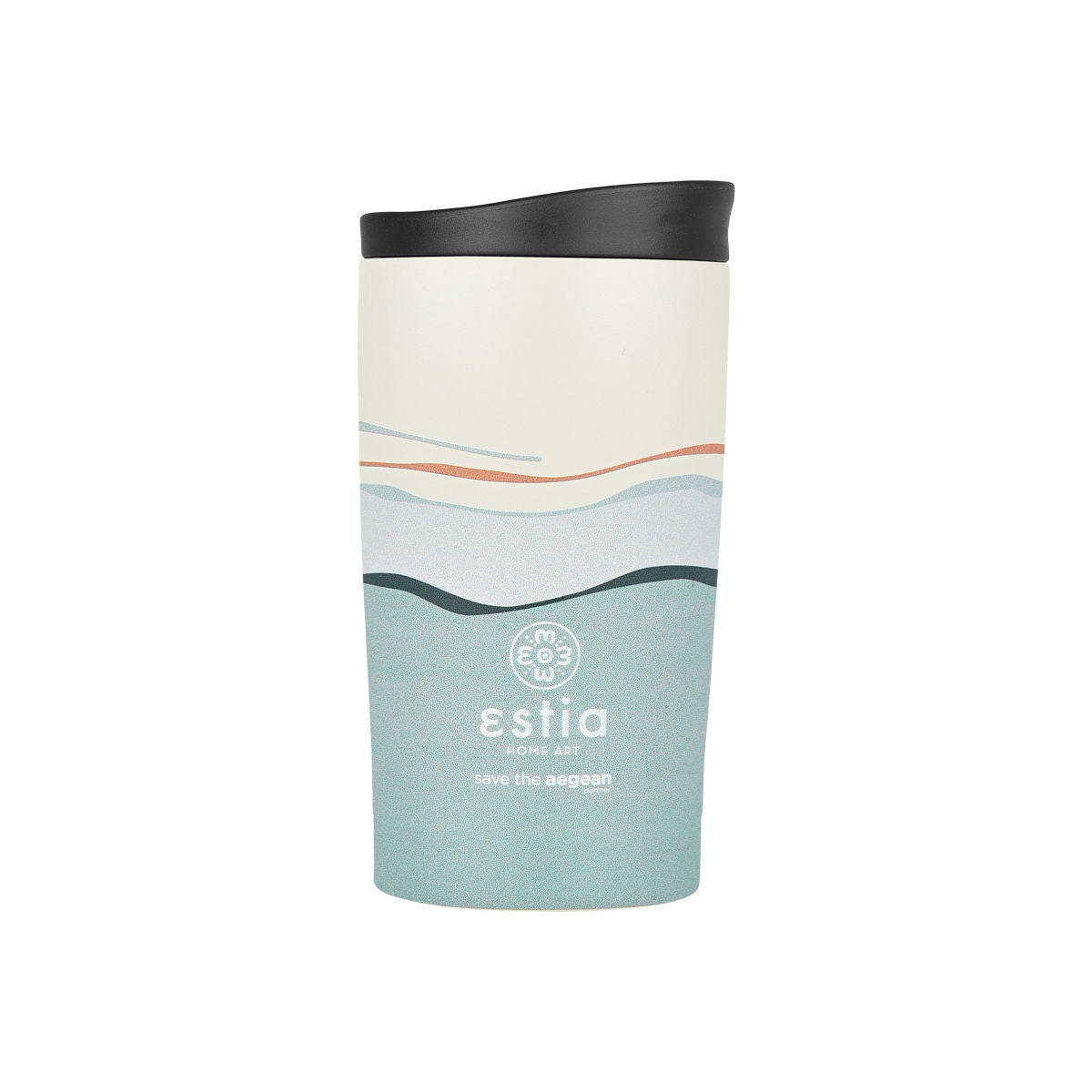 Estia Travel Mug Save The Aegean Κούπα Θερμός New Collection - 350ml