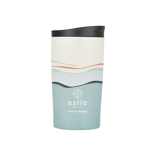 Estia Travel Mug Save The Aegean Κούπα Θερμός New Collection - 350ml