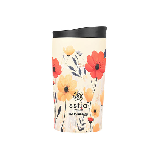 Estia Travel Mug Save The Aegean Κούπα Θερμός New Collection - 350ml