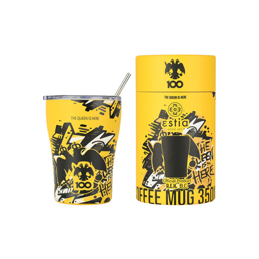 Estia Θερμός Coffee Mug AEK BC Edition THE QUEEN IS HERE - 350ml
