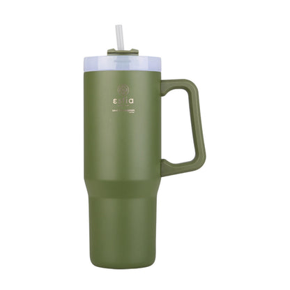 Bundle Black Friday (x3) Estia Straw Tumbler XL & Travel Cup & Ισοθερμική Τσάντα - Λαδί