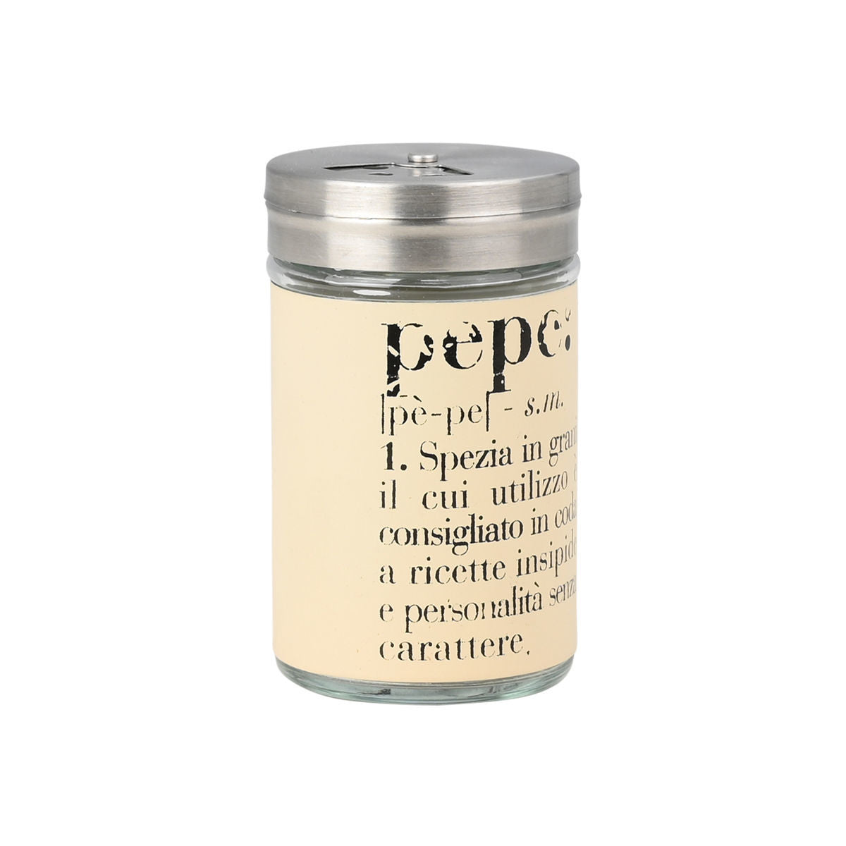 Estia Δοχείο για Πιπέρι Allure Γυάλινο 4.8x8.2cm Μπεζ