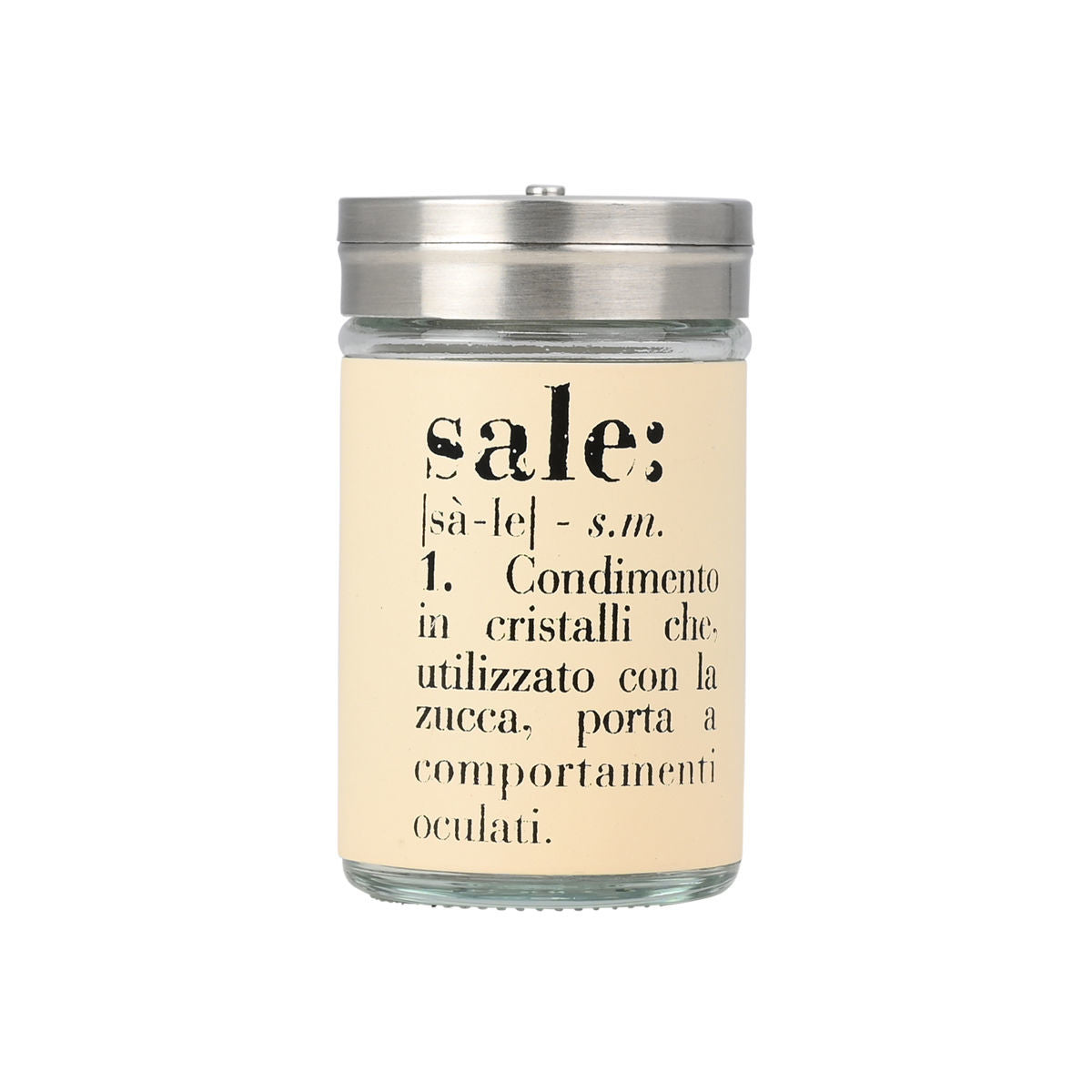 Estia Δοχείο για Αλάτι Allure Γυάλινο 4.8x8.2cm Μπεζ