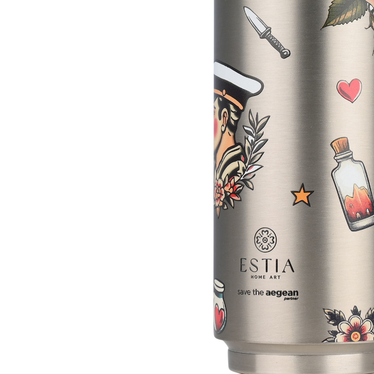 Estia Travel Cup Save The Aegean Ποτήρι Θερμός Series 3 - 500ml