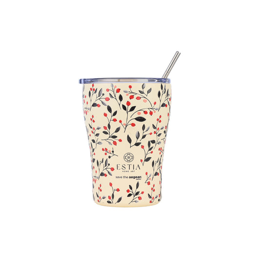 Estia Coffee Mug Save The Aegean Ποτήρι Θερμός με Καλαμάκι Series 3 - 350ml