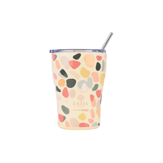 Estia Coffee Mug Save The Aegean Ποτήρι Θερμός με Καλαμάκι Series 3 - 350ml