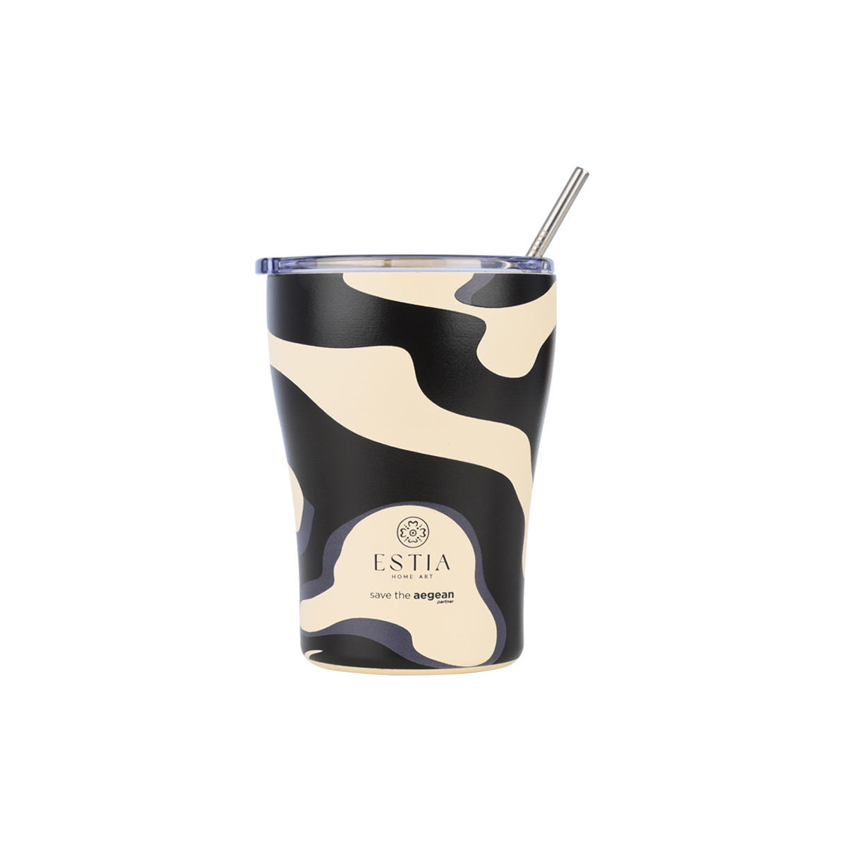 Estia Coffee Mug Save The Aegean Ποτήρι Θερμός με Καλαμάκι Series 3 - 350ml