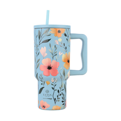 Estia Straw Tumbler XL Save The Aegean Ποτήρι Θερμός με Καλαμάκι Series 3 - 900ml