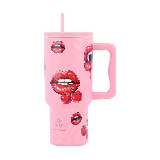 Estia Straw Tumbler XL Save The Aegean Ποτήρι Θερμός με Καλαμάκι Series 3 - 900ml