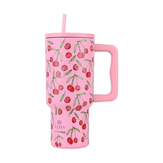 Estia Straw Tumbler XL Save The Aegean Ποτήρι Θερμός με Καλαμάκι Series 3 - 900ml