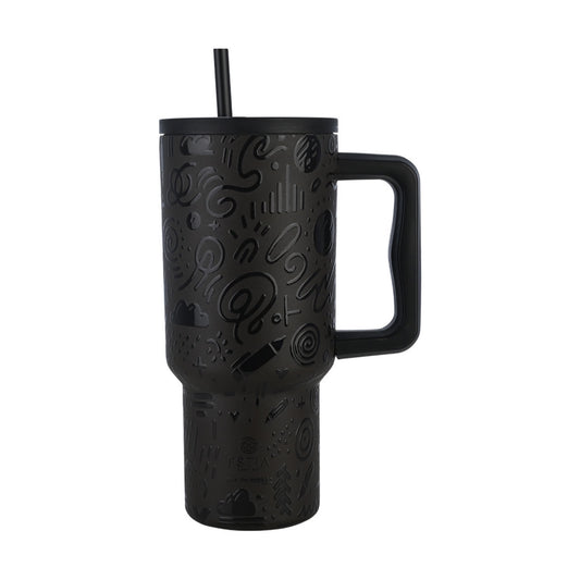 Estia Straw Tumbler XL Save The Aegean Ποτήρι Θερμός με Καλαμάκι Series 3 - 900ml