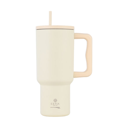 Estia Straw Tumbler XL Save The Aegean Ποτήρι Θερμός με Καλαμάκι Series 3 - 900ml