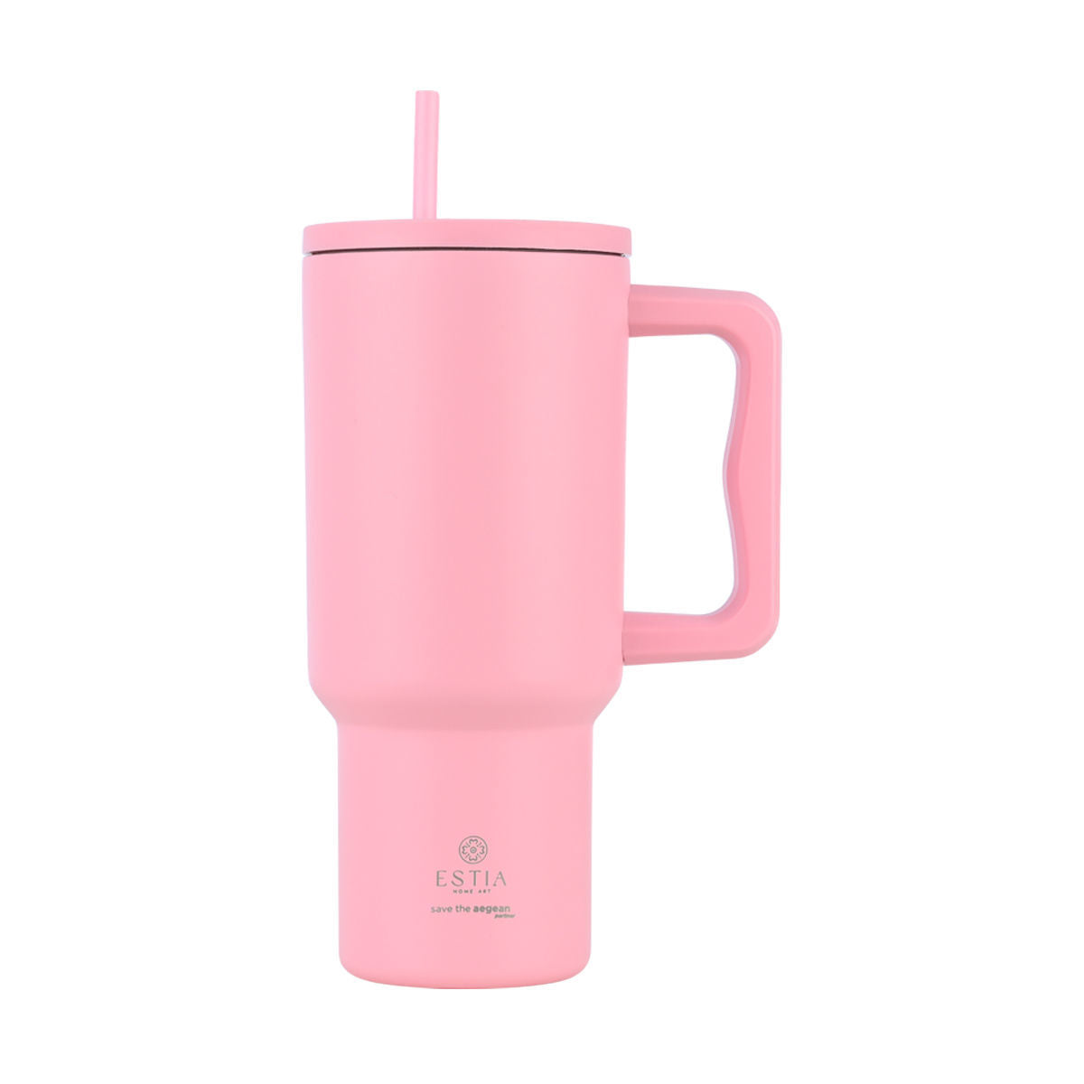 Estia Straw Tumbler XL Save The Aegean Ποτήρι Θερμός με Καλαμάκι Series 3 - 900ml