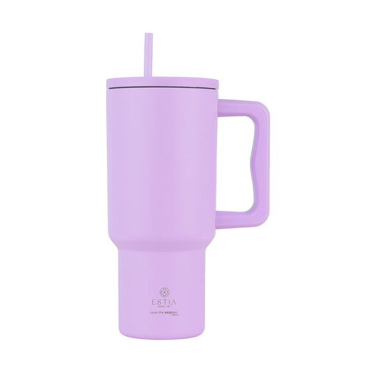 Estia Straw Tumbler XL Save The Aegean Ποτήρι Θερμός με Καλαμάκι Series 3 - 900ml