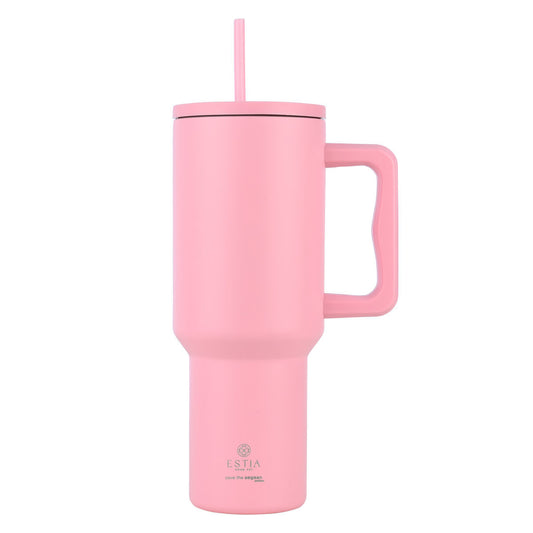 Estia Straw Tumbler XL Save The Aegean Ποτήρι Θερμός με Καλαμάκι Series 3 - 1200ml