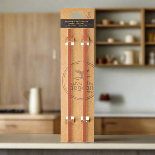 Estia Ανταλλακτικό Καλαμάκι Straw Tumbler XL Series 3 900ml - 2τμχ