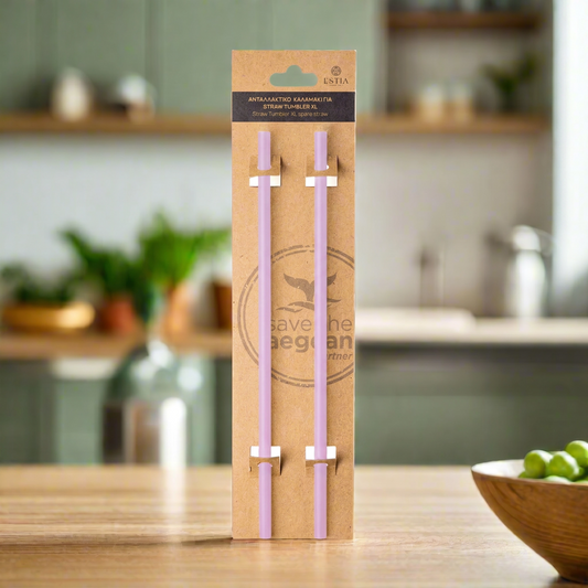 Estia Ανταλλακτικό Καλαμάκι Straw Tumbler XL Series 3 900ml - 2τμχ