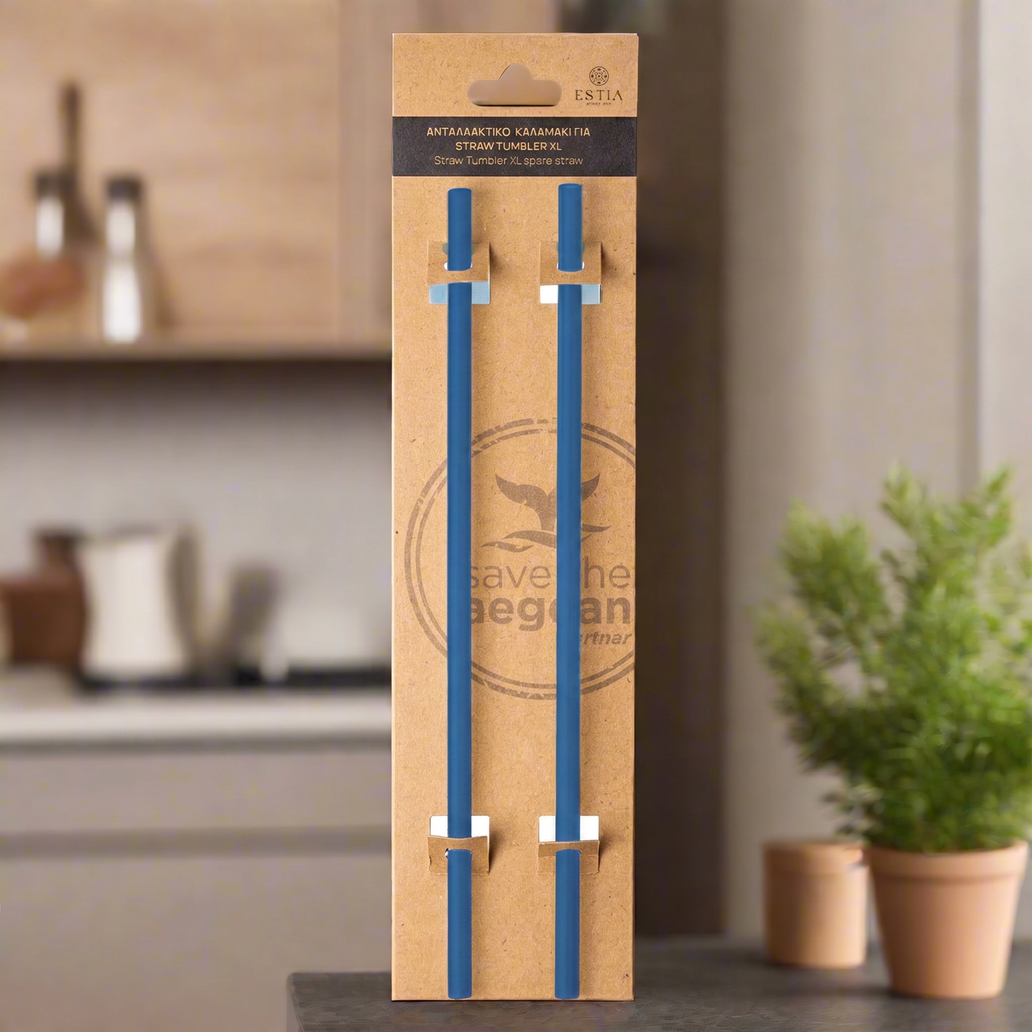 Estia Ανταλλακτικό Καλαμάκι Straw Tumbler XL Series 3 1200ml - 2τμχ