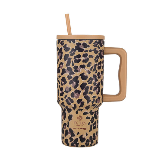Estia Straw Tumbler XL Save The Aegean Ποτήρι Θερμός με Καλαμάκι Series 3 - 900ml