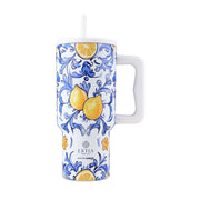 Estia Straw Tumbler XL Save The Aegean Ποτήρι Θερμός με Καλαμάκι Series 3 - 900ml