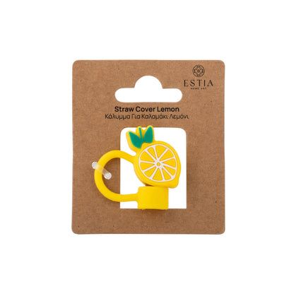 Combo Estia Straw Tumbler XL 900ml & Cover & Lunchbag Yellow Daisy