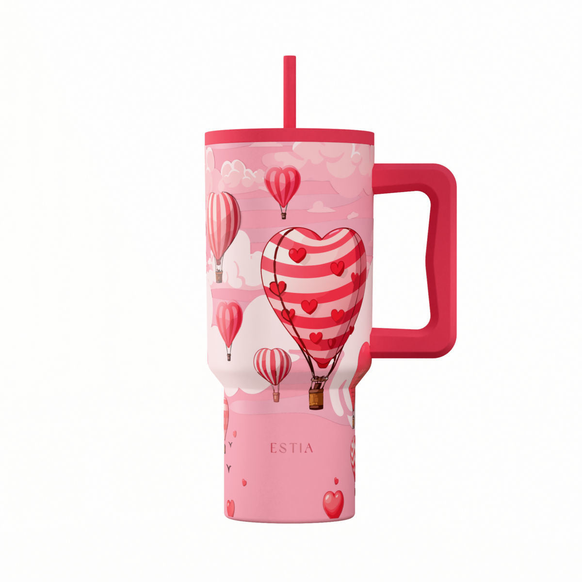 Estia Straw Tumbler XL Save The Aegean Ποτήρι Θερμός με Καλαμάκι Series 4 - 900ml