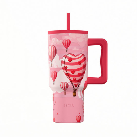 Estia Straw Tumbler XL Save The Aegean Ποτήρι Θερμός με Καλαμάκι Series 4 - 900ml