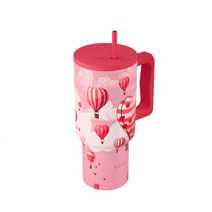 Estia Straw Tumbler XL Save The Aegean Ποτήρι Θερμός με Καλαμάκι Series 4 - 900ml