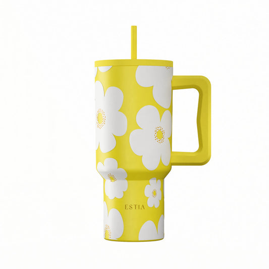 Estia Straw Tumbler XL Save The Aegean Ποτήρι Θερμός με Καλαμάκι Series 4 - 900ml