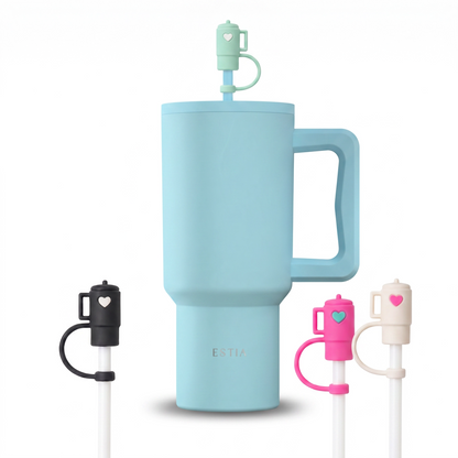 Combo Estia Straw Tumbler XL 900ml Series 4 & Hugs Straw Toppers Mini Tumblers σετ 4τμχ